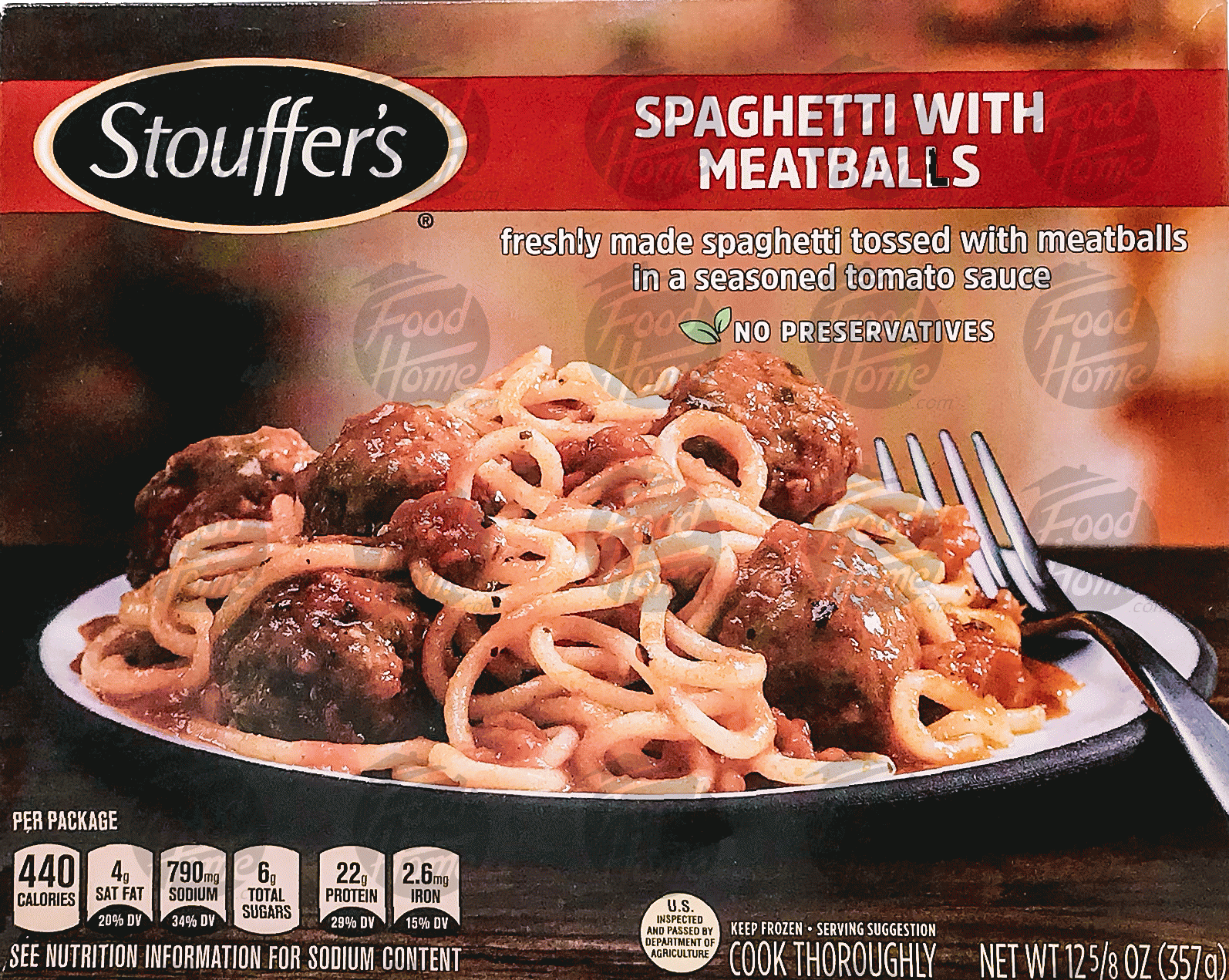 Stouffer's Classics spaghetti w/ meatballs Full-Size Picture